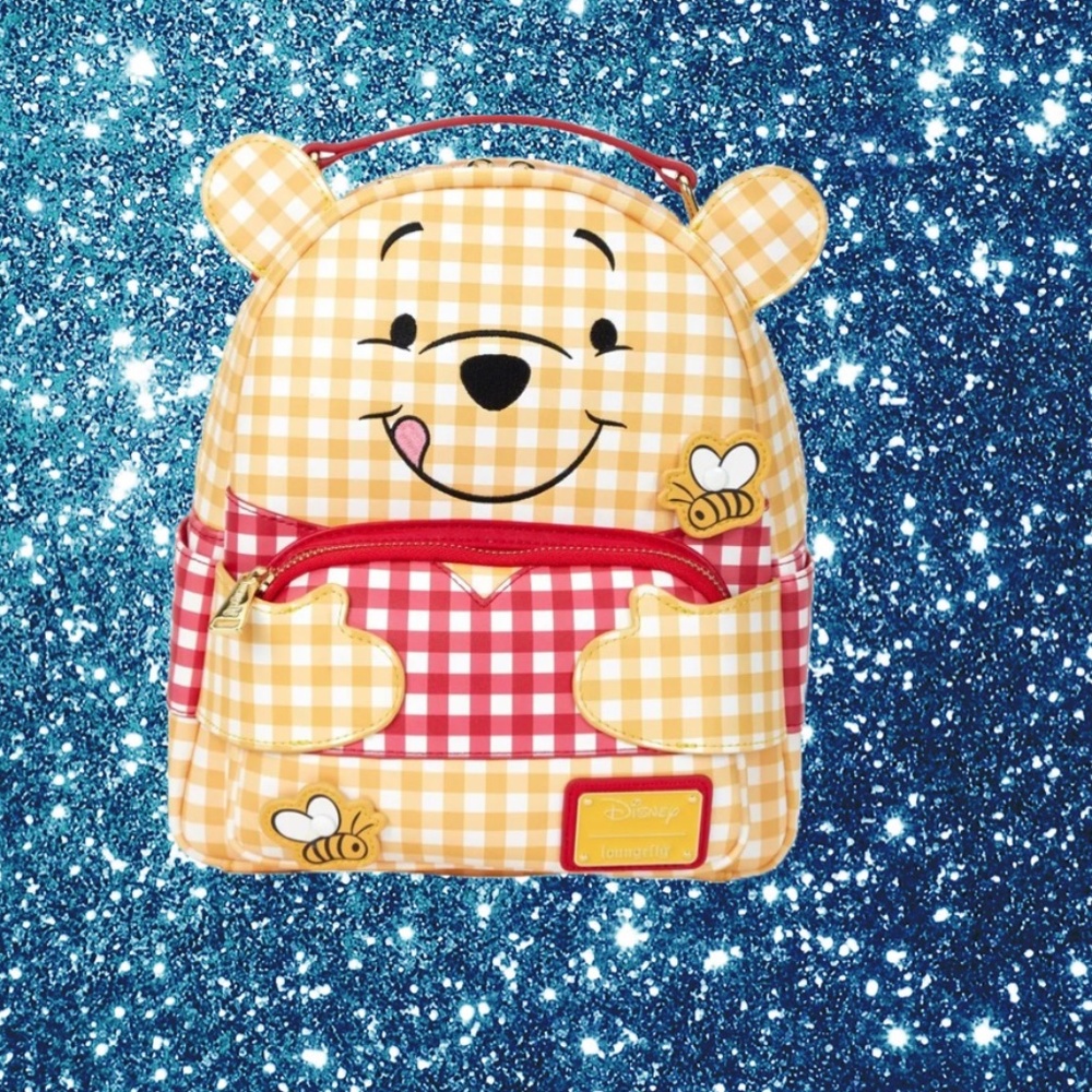 Loungefly Disney Winnie The Pooh Gingham Cosplay Mini Backpack